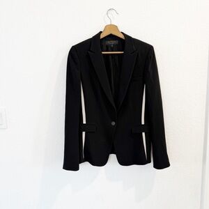 Rag & Bone- Black Blazer w/ Ivory Striped Panels - Size 6
